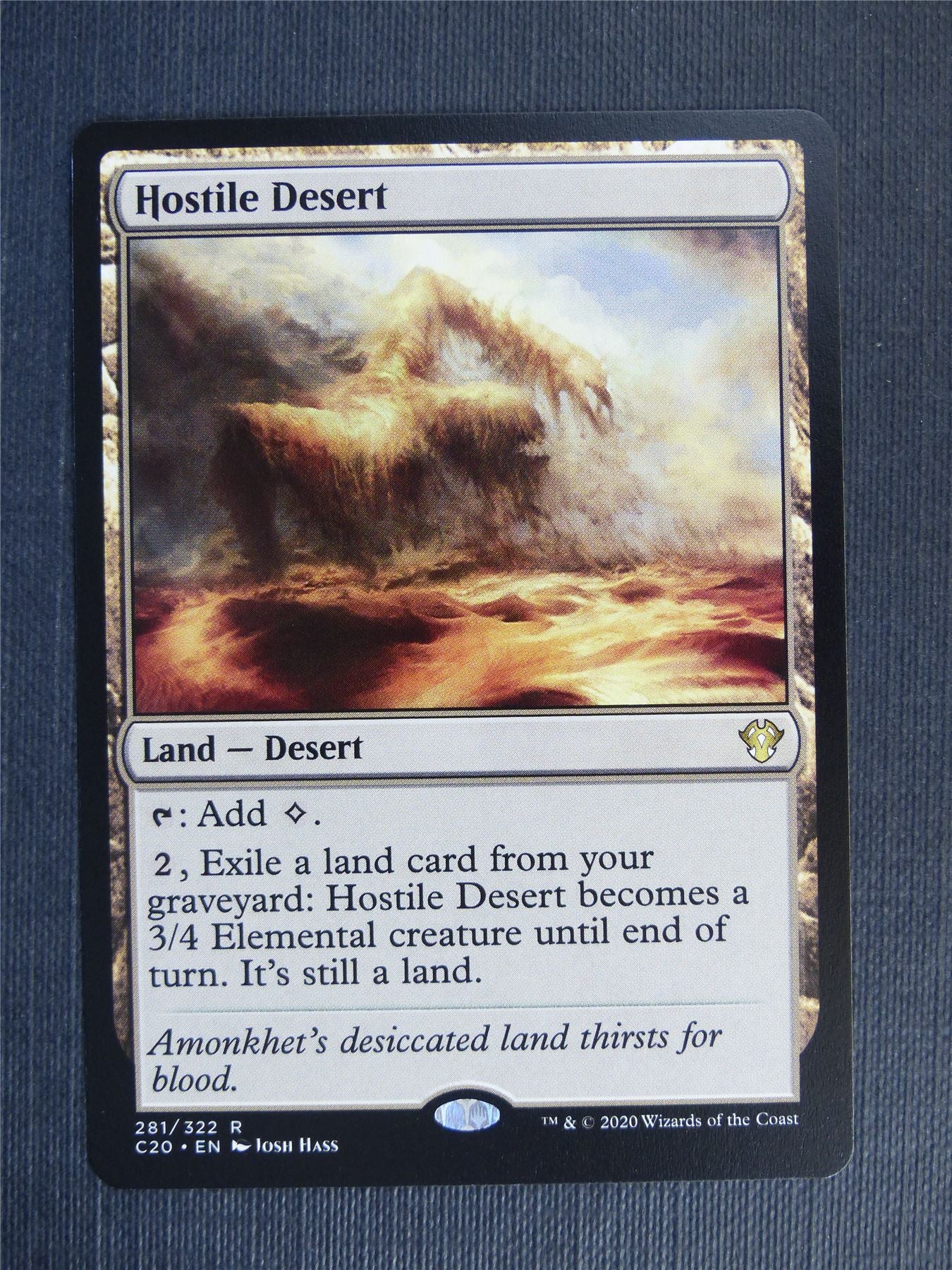 Hostile Desert - C20 - Mtg Card