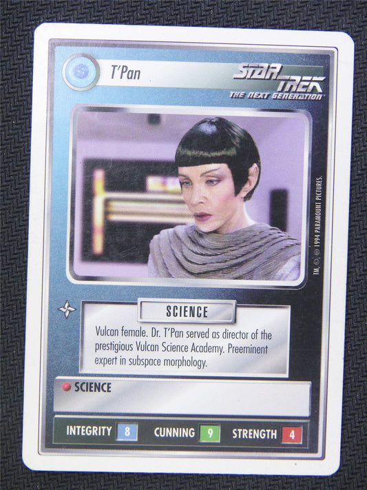 T Pan White Border - Star Trek Next Gen Card  #4OI