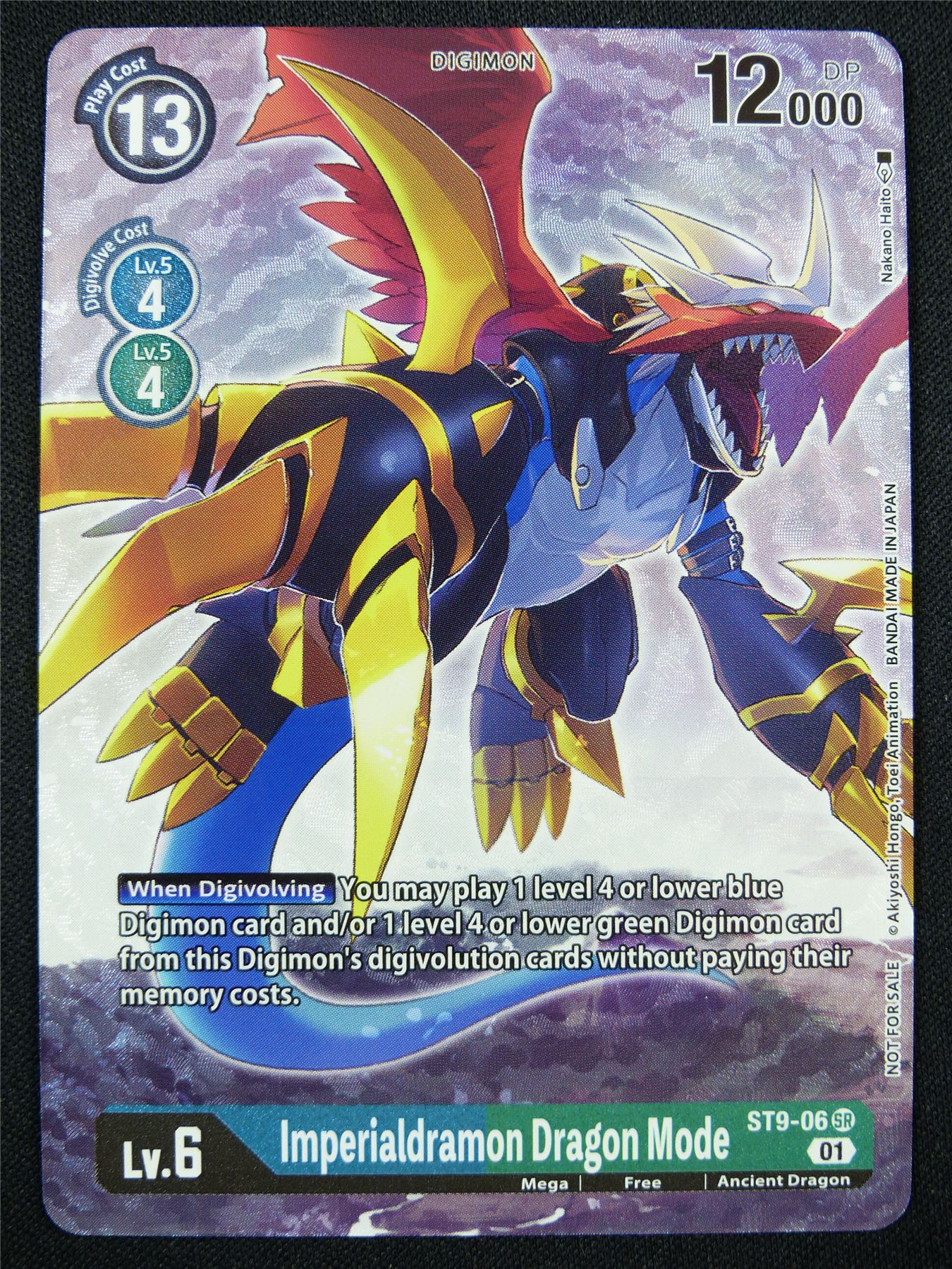 Imperialdramon Dragon Mode ST9-06 SR alt art - Digimon Card #1OZ