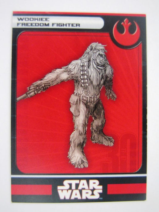 Star Wars Miniature Spare Cards: WOOKIE FREEDOM FIGHTER # 11A81