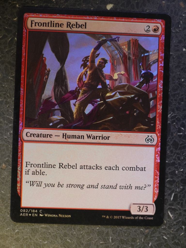 MTG Card: FRONTLINE REBEL  FOIL # 9H71
