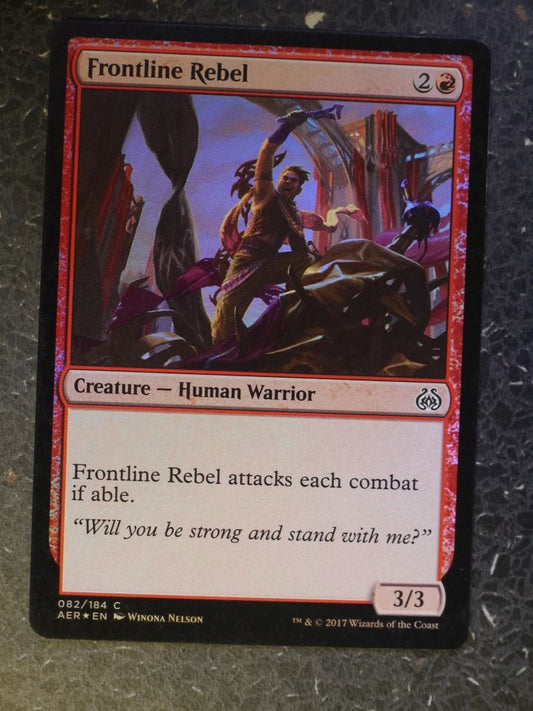 MTG Card: FRONTLINE REBEL  FOIL # 9H71