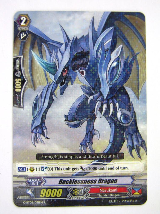 Vanguard Cards: RECKLESS DRAGON G-BT05 R # 5F81