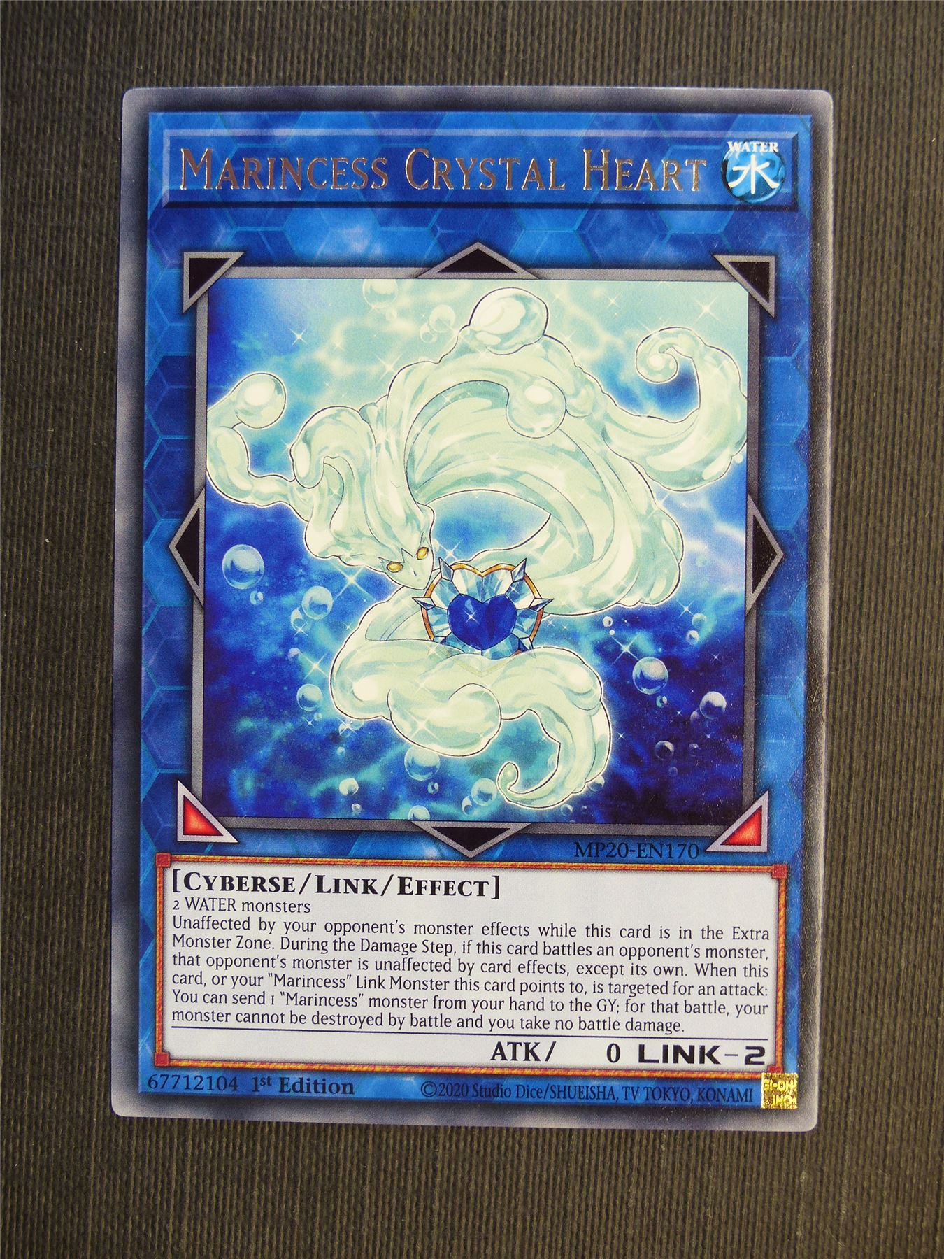 Marincess Crystal Heart MP20 Rare - 1st ed - Yugioh Cards #68P