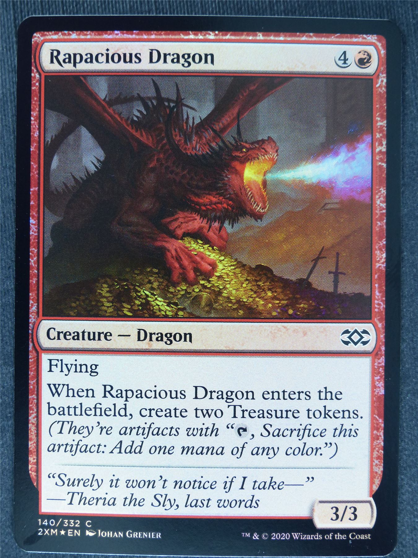 Rapacious Dragon Foil - Mtg Magic Cards #9U