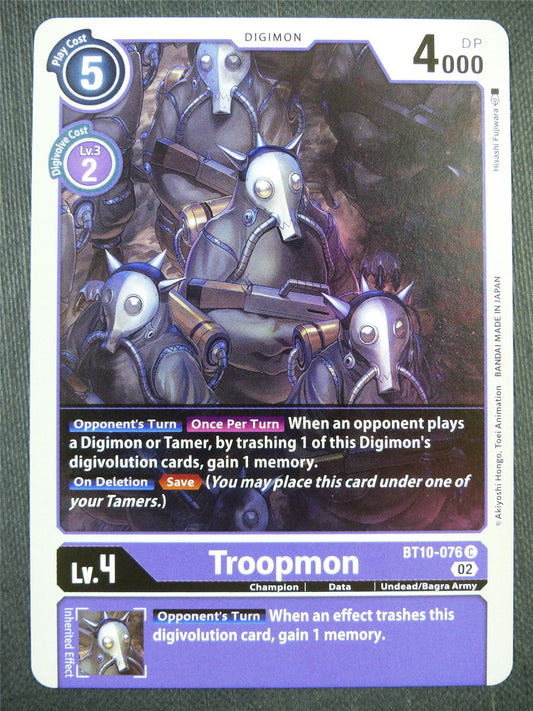 Troopmon BT10-076 - Xros Encounter - Digimon Card #99L