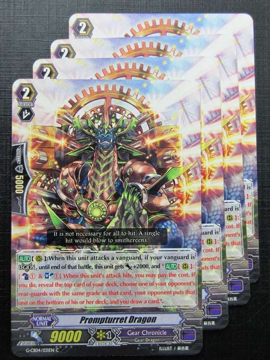 Vanguard Cards: PROMPTURRET DRAGON G-CB04 x4 # 20A16