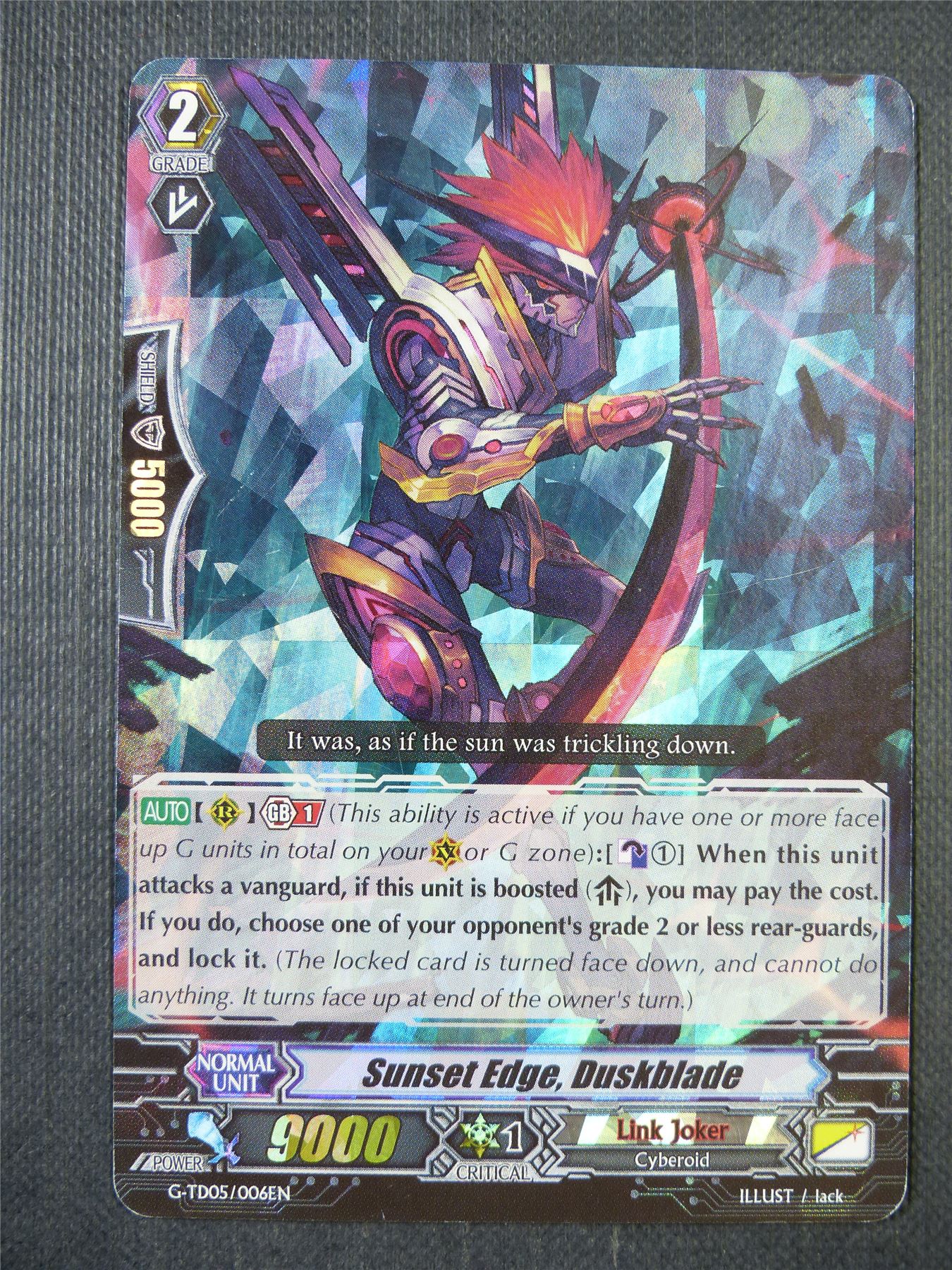 Sunset Edge Duskblade G-TD05 - Vanguard Card #6Y6