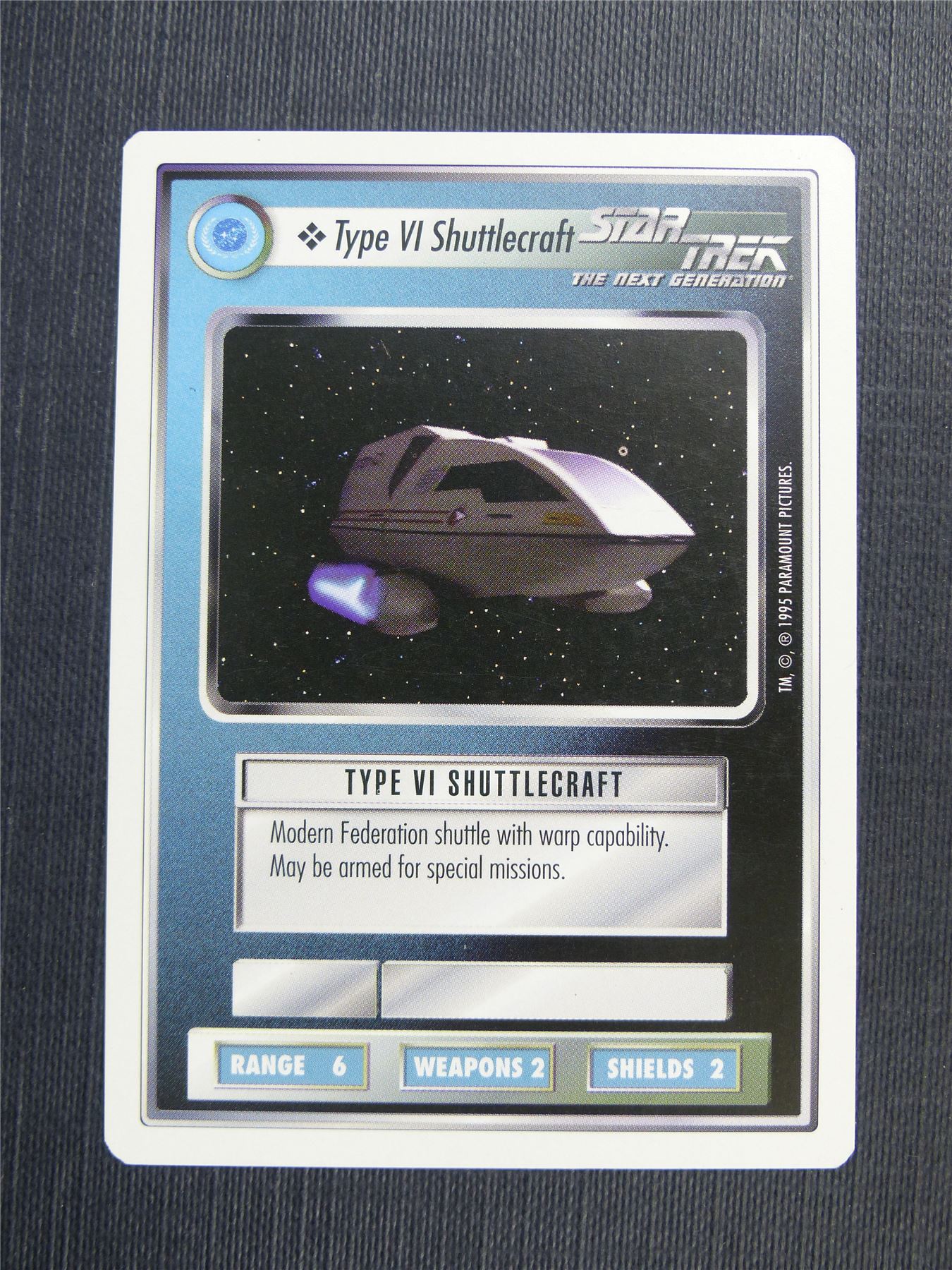 Type VI Shuttlecraft - TNG - Star Trek Cards #4SL