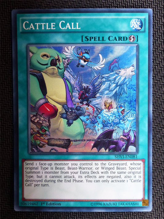 Cattle Call - SHVI - Super Rare - Yugioh Card # 1I60