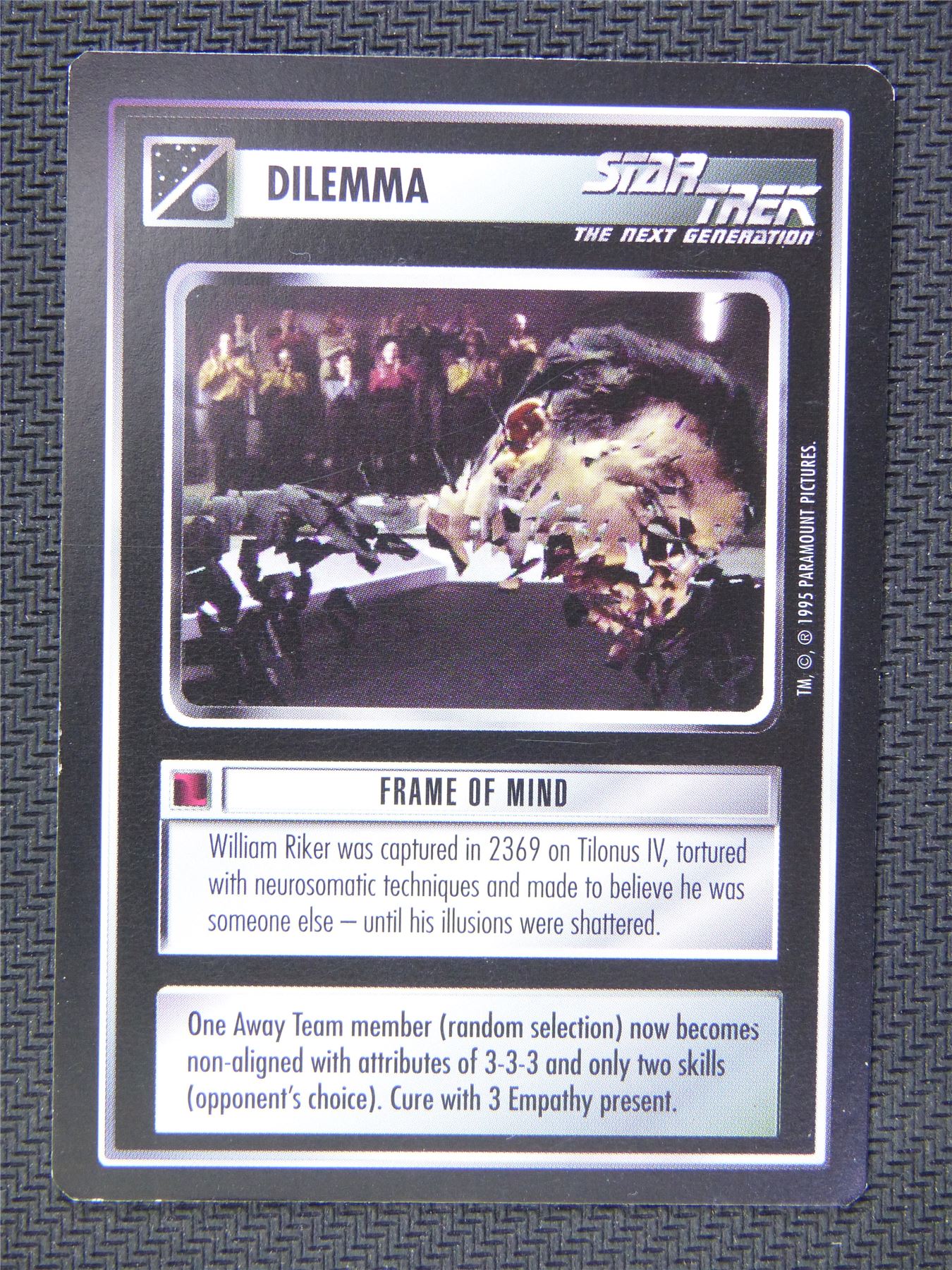 Dilemma Frame of Mind - Star Trek CCG Next Gen #588