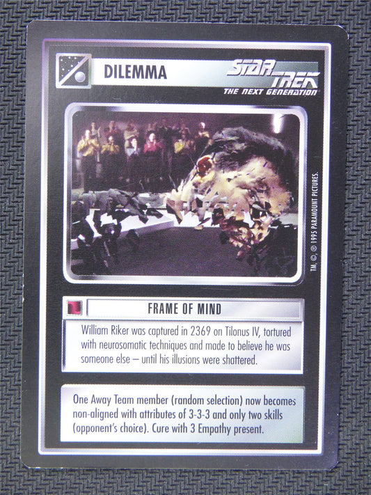 Dilemma Frame of Mind - Star Trek CCG Next Gen #588