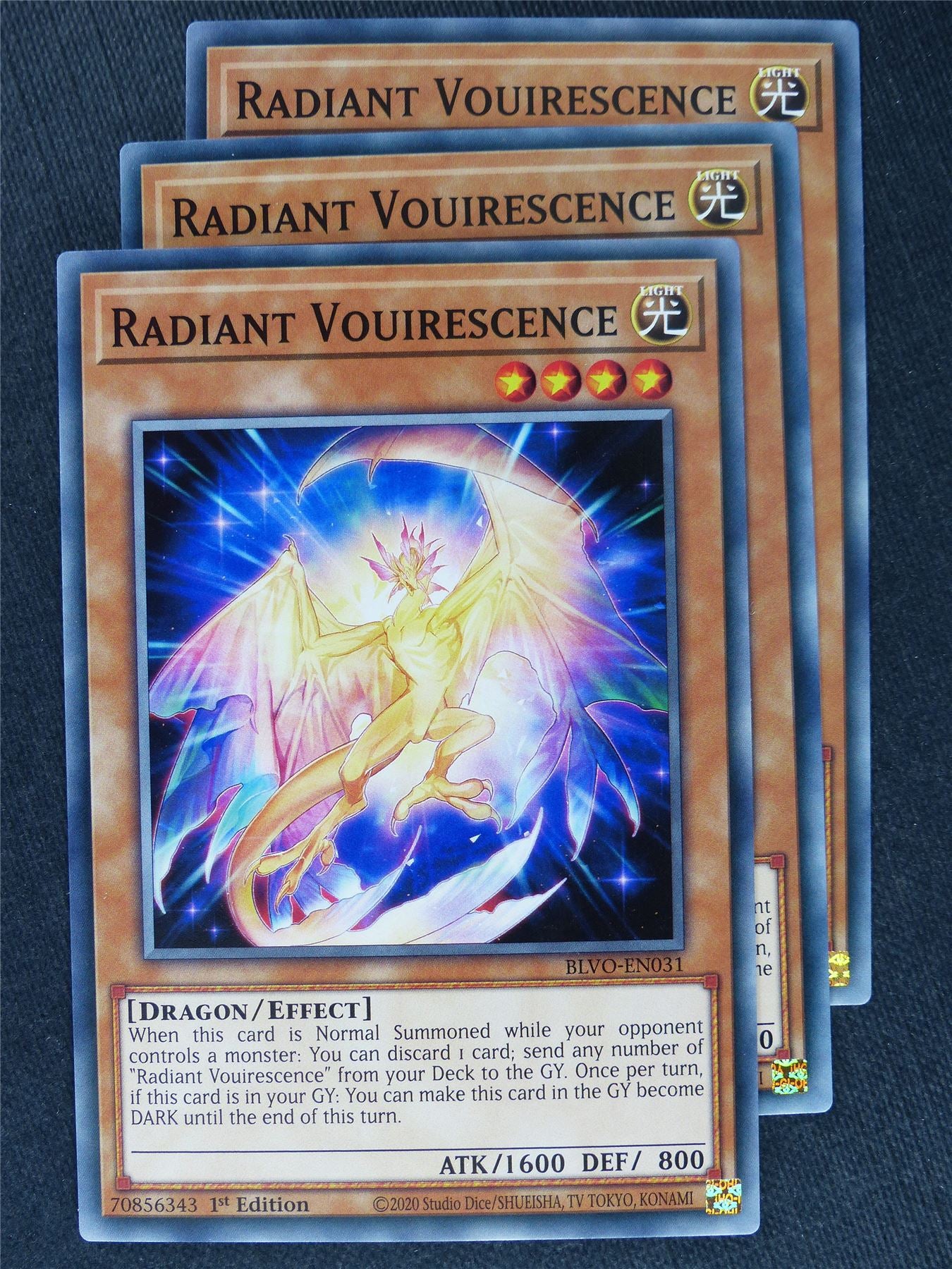 Radiant Vouirescence x3 - Yugioh Cards #X7