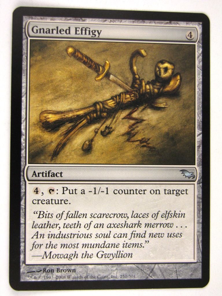 MTG Magic: the Gathering Cards: GNARLED EFFIGY: SHM