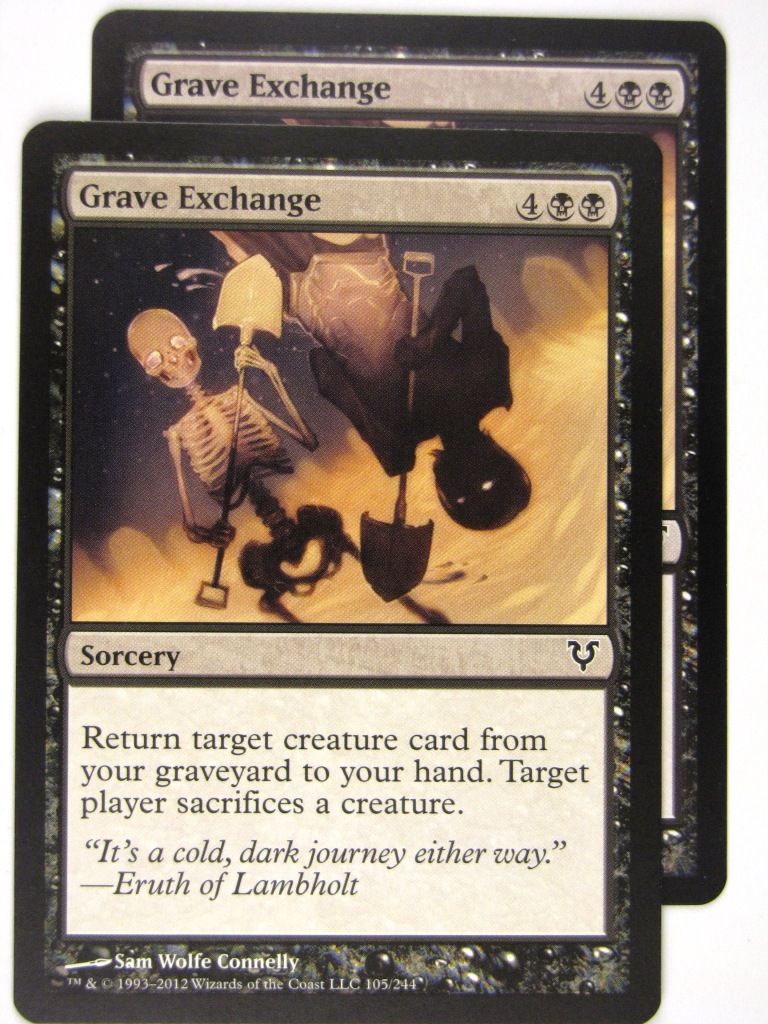 MTG Magic: The Gathering Cards: GRAVE EXCHANGE x2: AVR