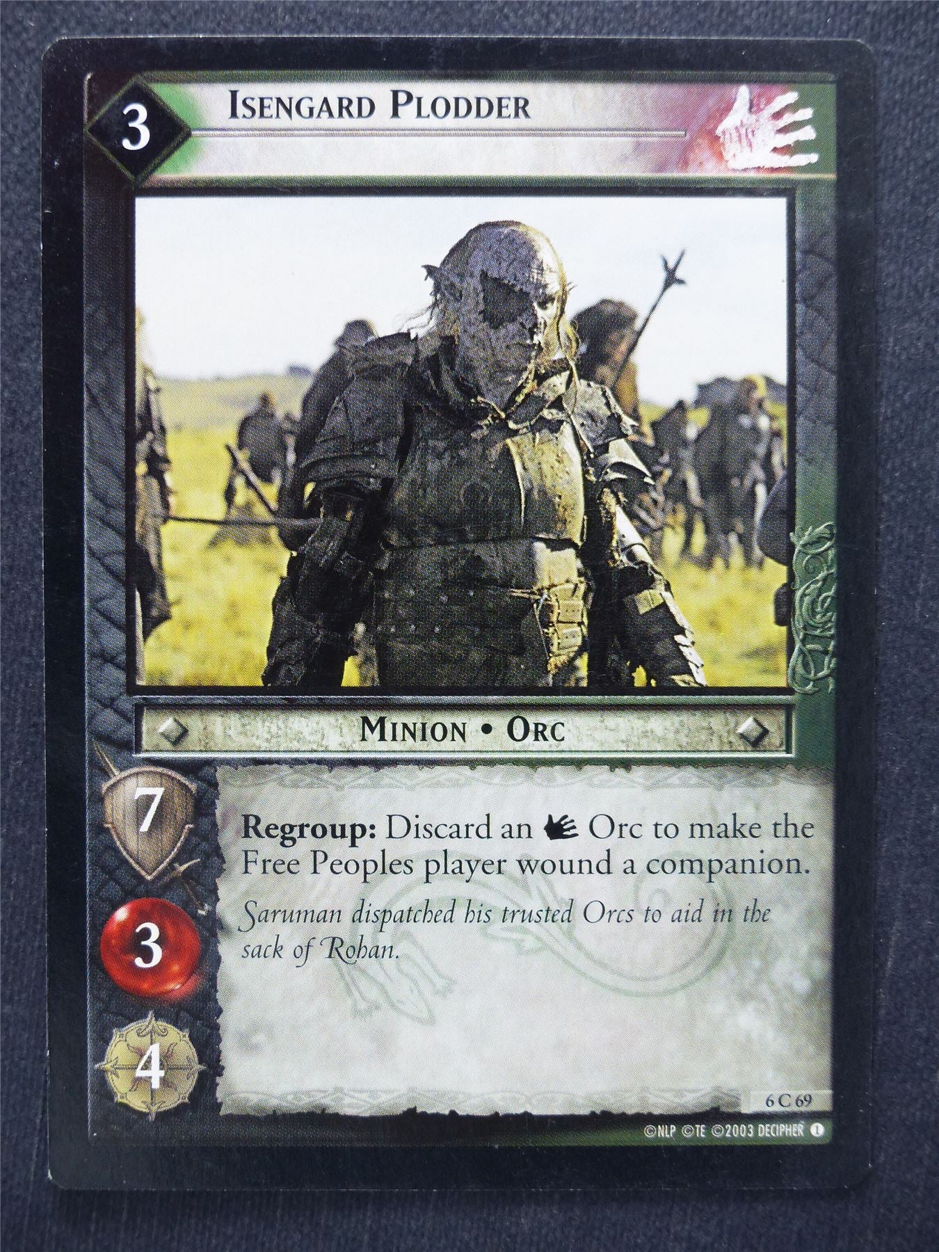 Isengard Plodder 6 C 69 - LotR Cards #RR