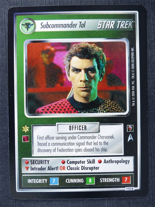Subcommander Tal - Star Trek Cards #163