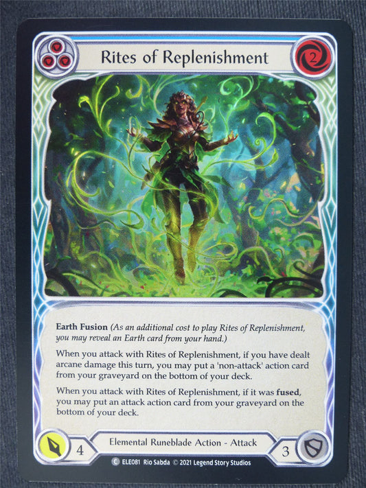 Rites of Replenishment C Foil Blue - 1st Ed Tales of Aria - Flesh and Blood