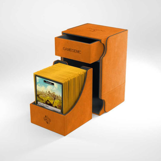 Watchtower 100+ Convertible Deck Box - Orange - Gamegenic