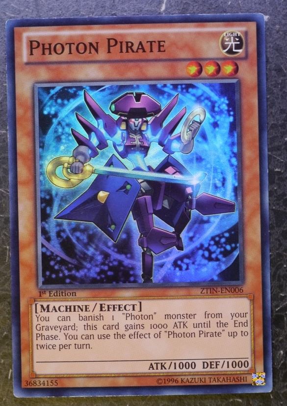 Yugioh Cards: PHOTON PIRATE ZTIN SUPER RARE # 2J11