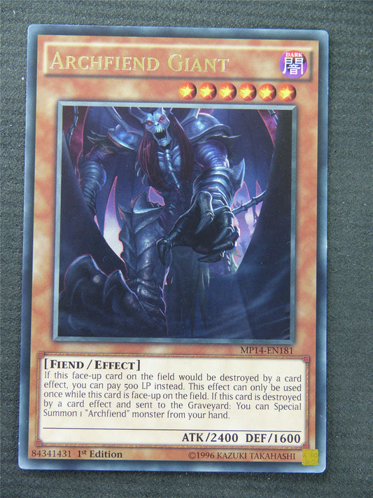 Archfiend Giant MP14 Rare - 1st Edition - Yugioh Card #1QH