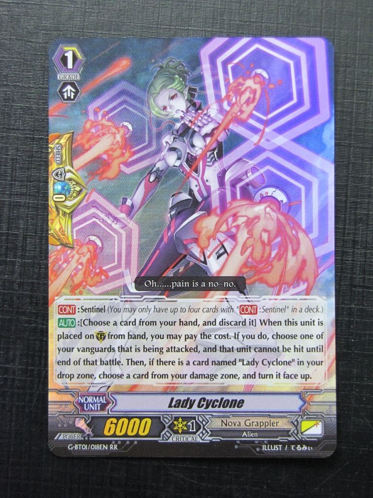 Lady Cyclone G-BT01 RR - Vanguard Card # 12I99