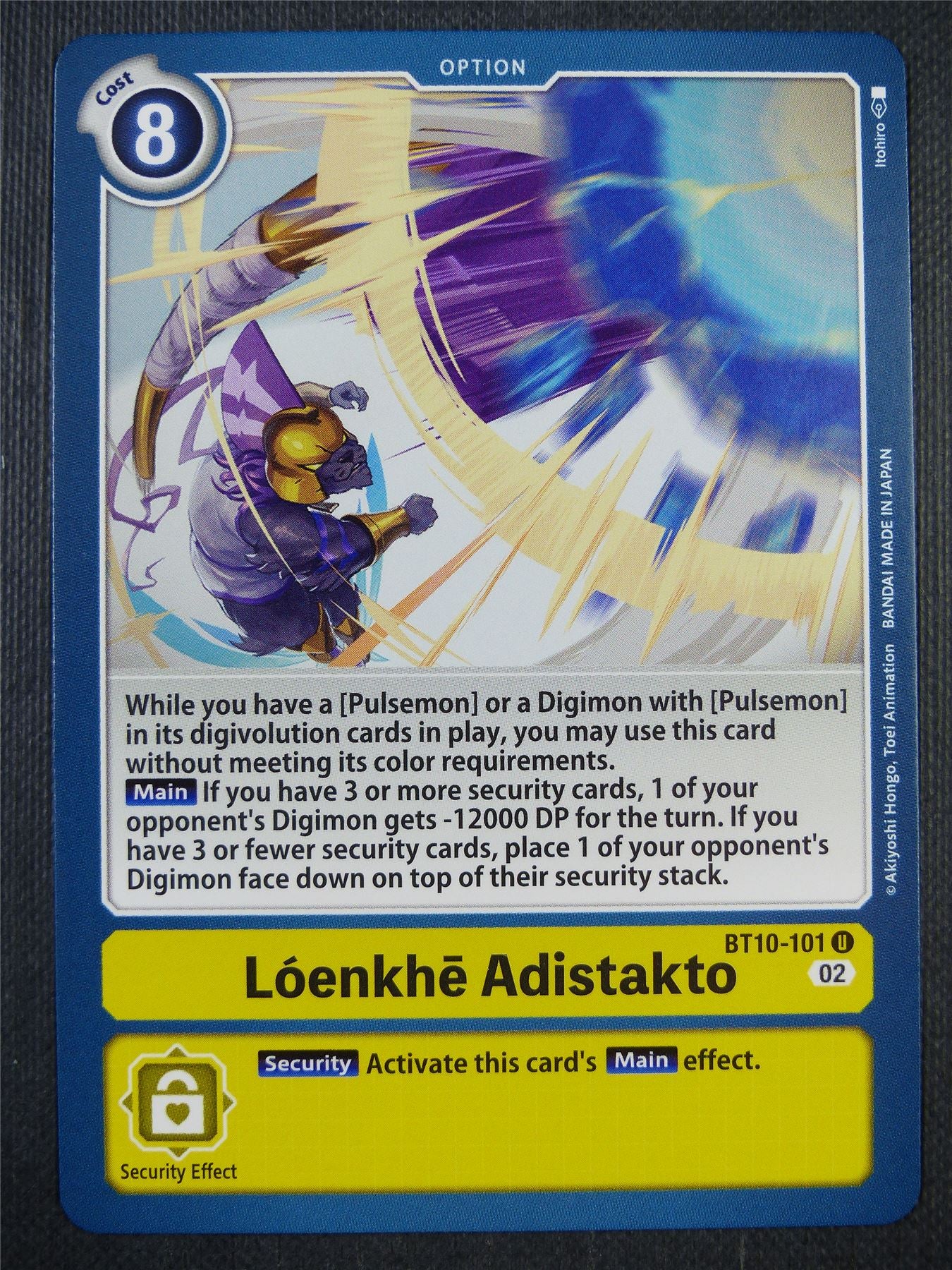 Loenkhe Adistakto BT10-101 U - Xros Encounter - Digimon Card #981