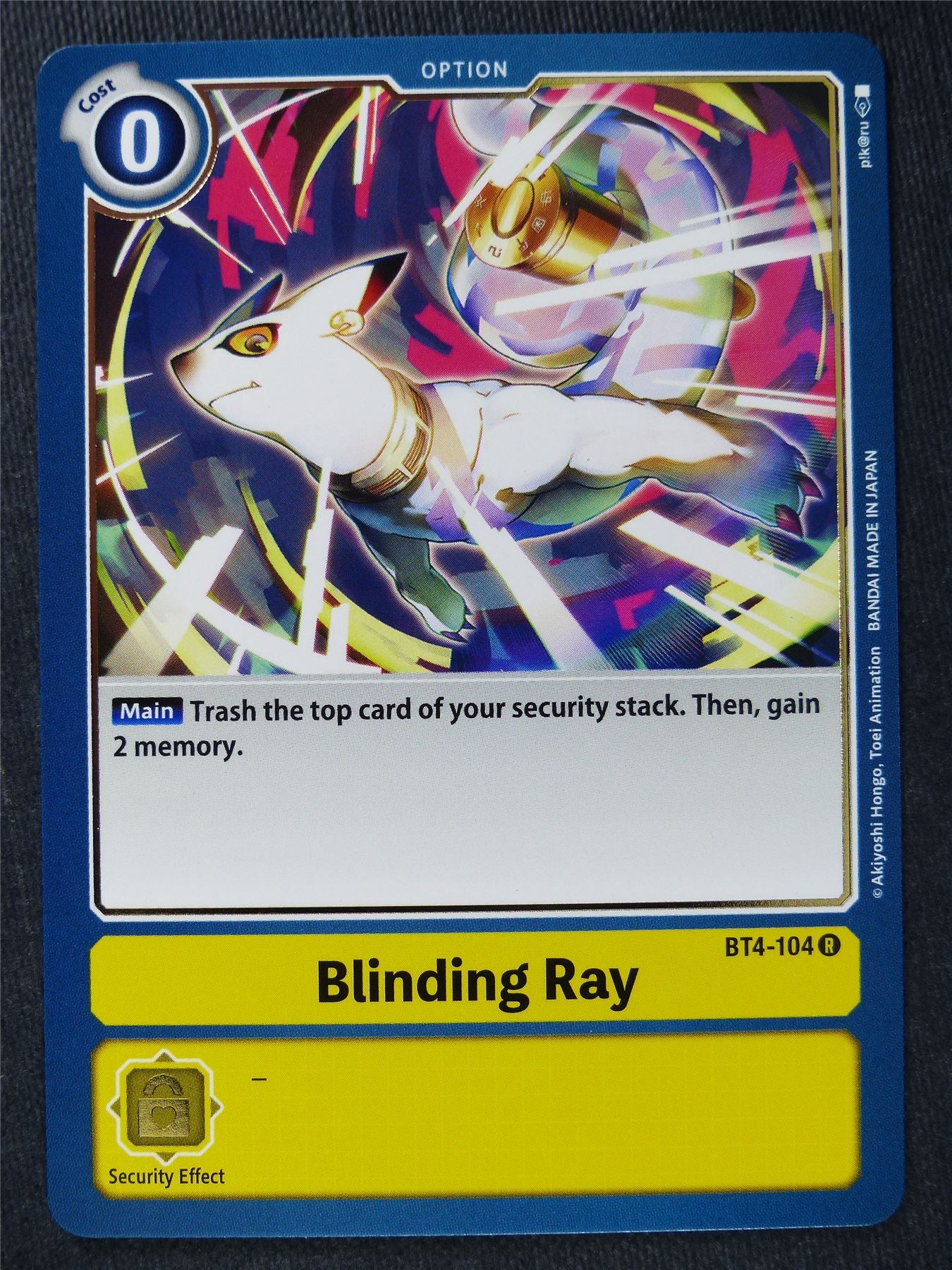 Blinding Ray BT4-104 R - Digimon Cards #YM