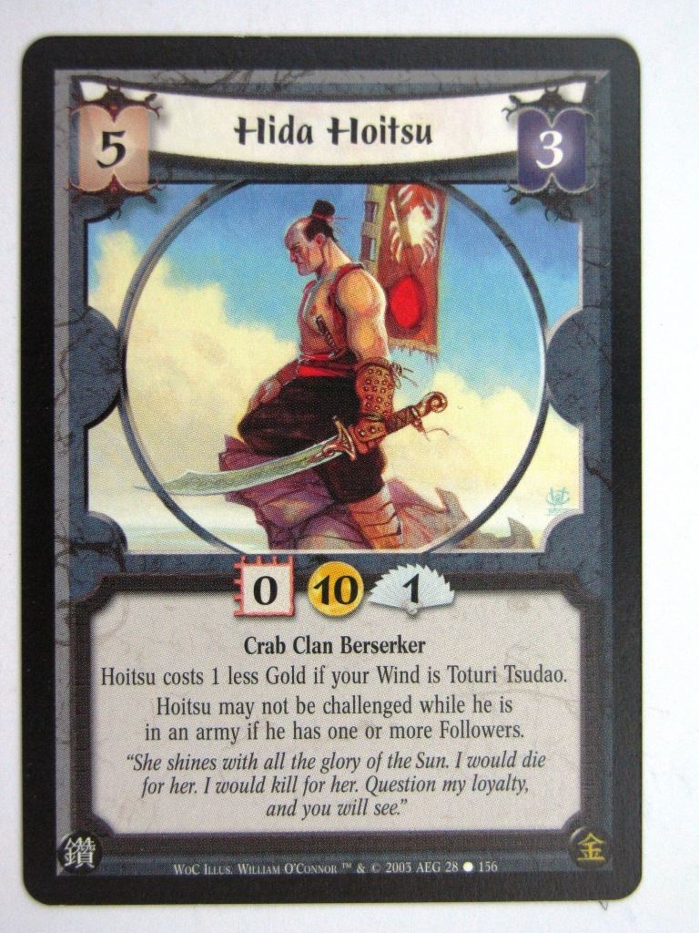 Vintage L5R Cards: HIDA HOITSU # 27G45