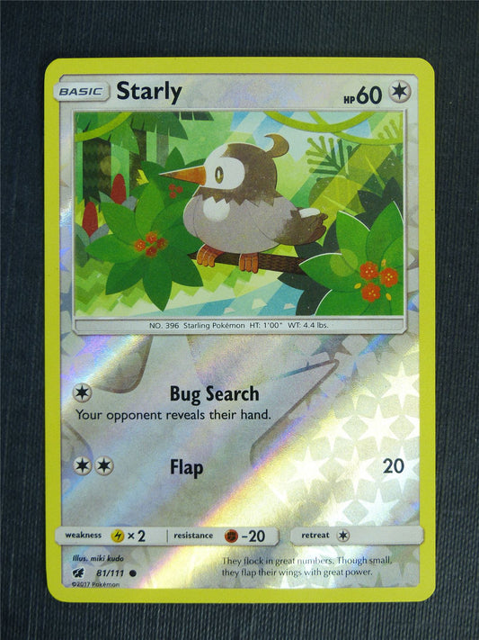 Starly 81/111 Reverse Holo - Pokemon Cards #2D1