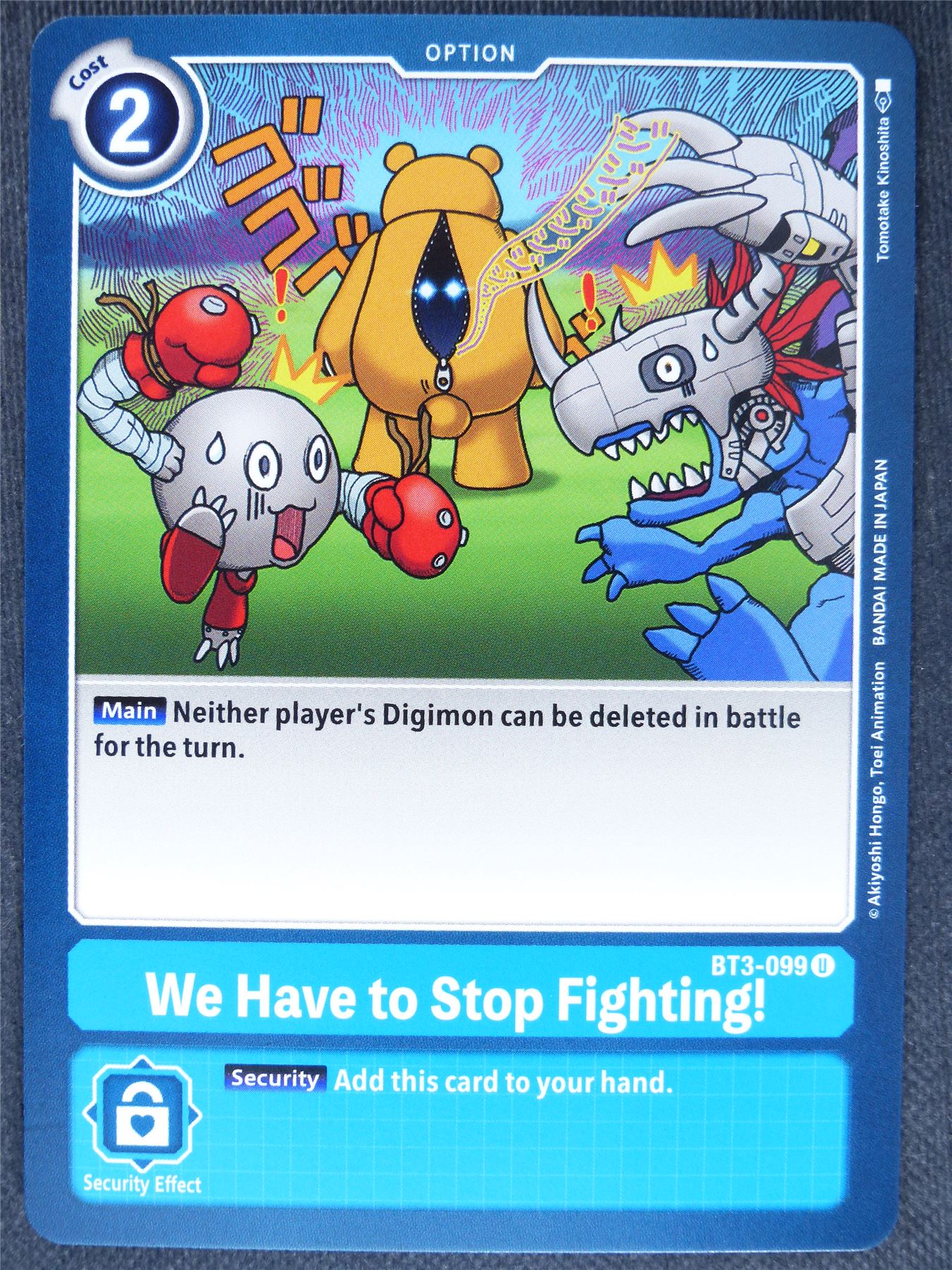 We Have to Stop Fighting! BT3-099 U - Digimon Cards #Q5