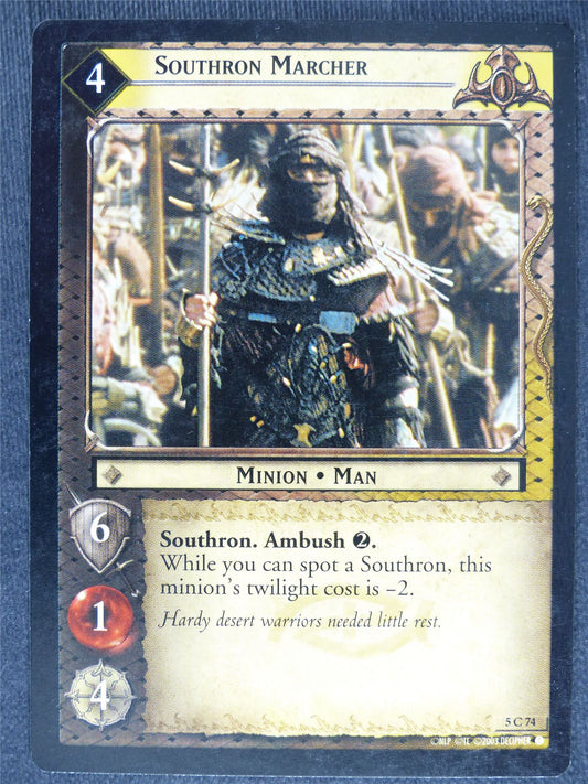 Southron Marcher 5 C 74 - played - LotR Cards #GG