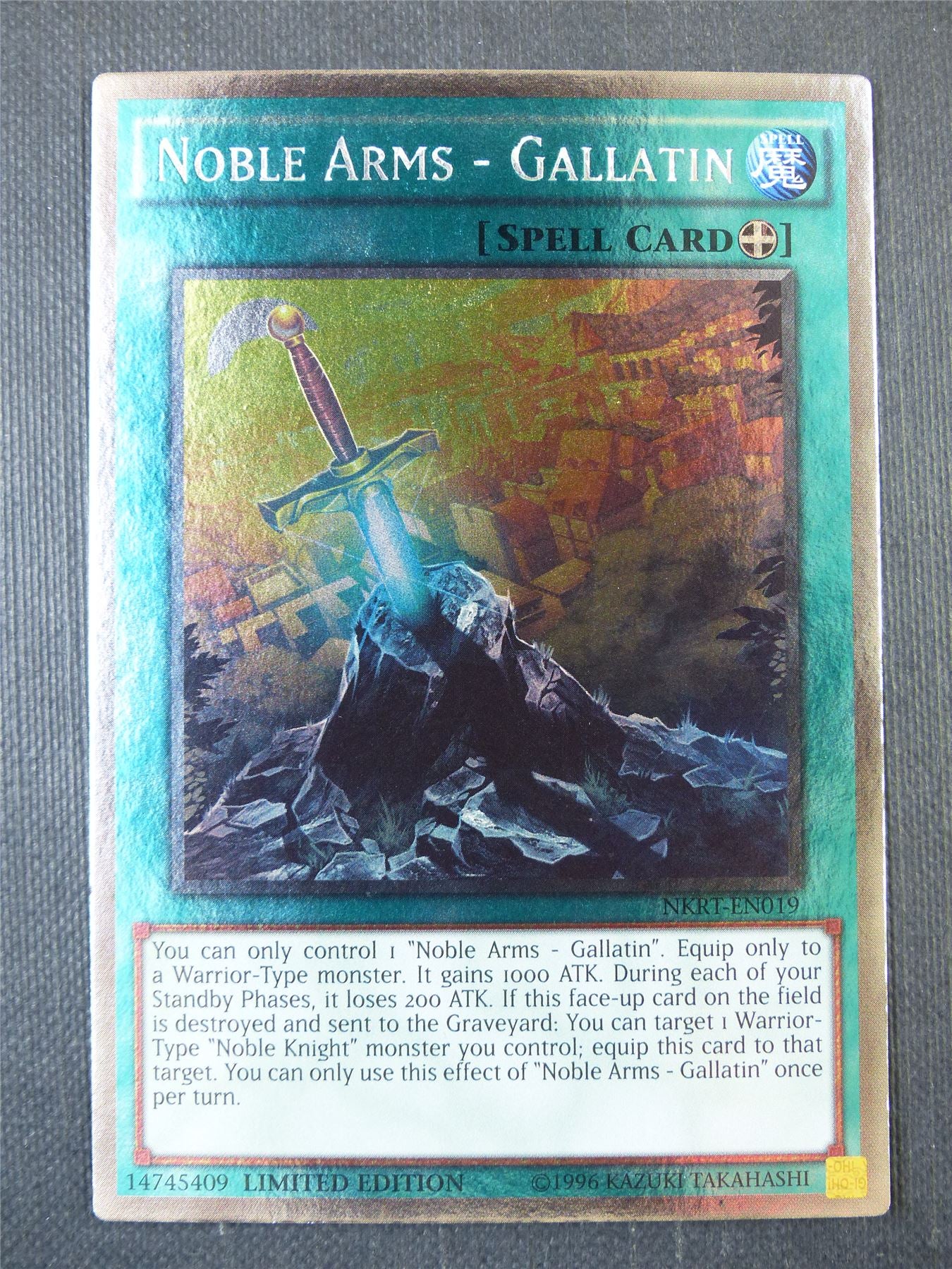 Noble Arms - Gallatin NKRT Platinum Rare - lim ed Yugioh Card #9EC