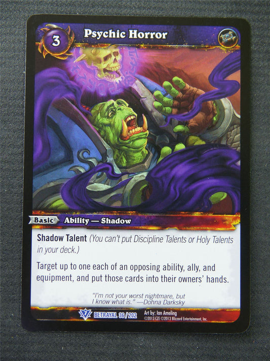 Psychic Horror - Rare - World Of Warcraft #1O3