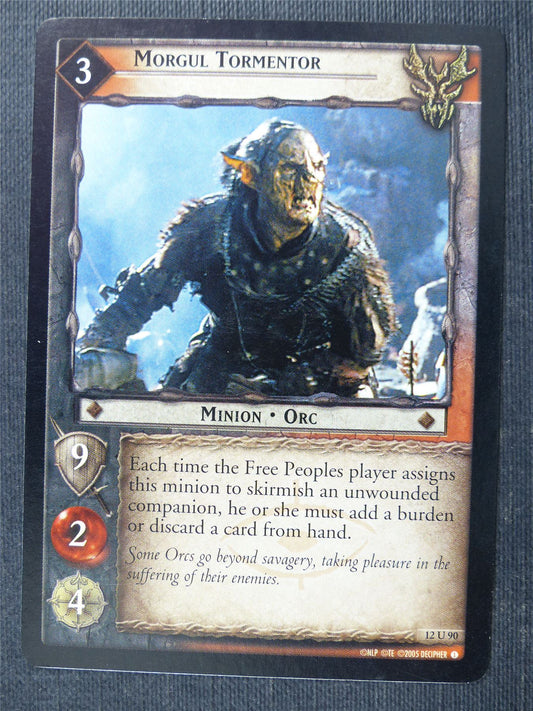 Morgul Tormentor 12 U 90 - LotR Cards #2UE