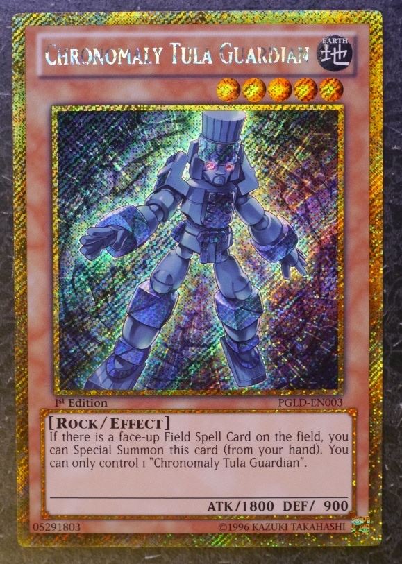 Yugioh Cards: CHRONOMALY TULA GUARDIAN PGLD GOLD RARE # 2I73