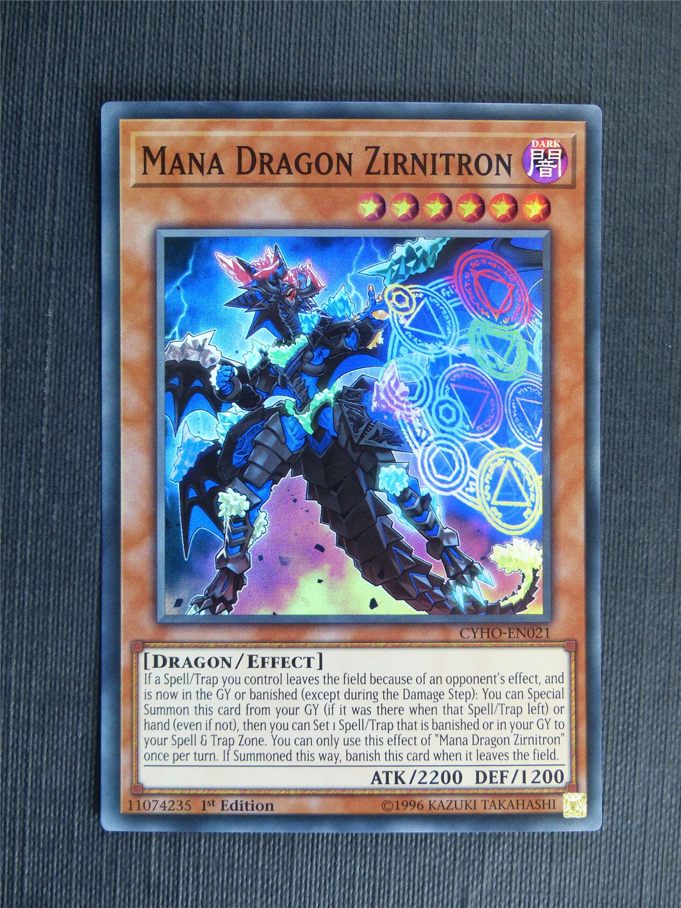 Mana Dragon Zirnitron CYHO Super Rare - 1st ed - Yugioh Cards #120