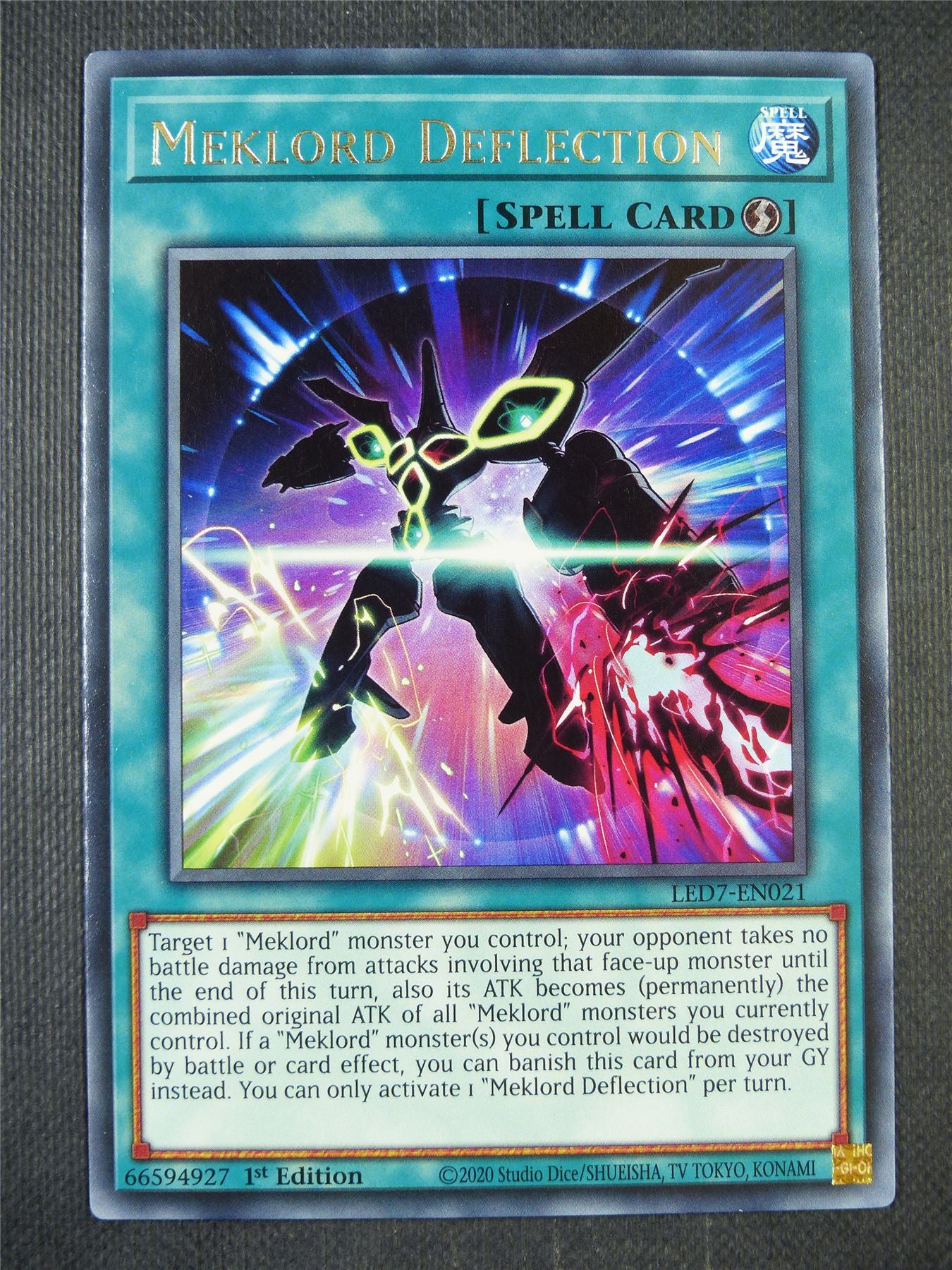 Meklord Deflection LED7 Rare - 1st ed Yugioh Card #8F6