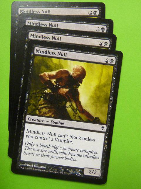 MTG magic: MINDLESS NULL x4