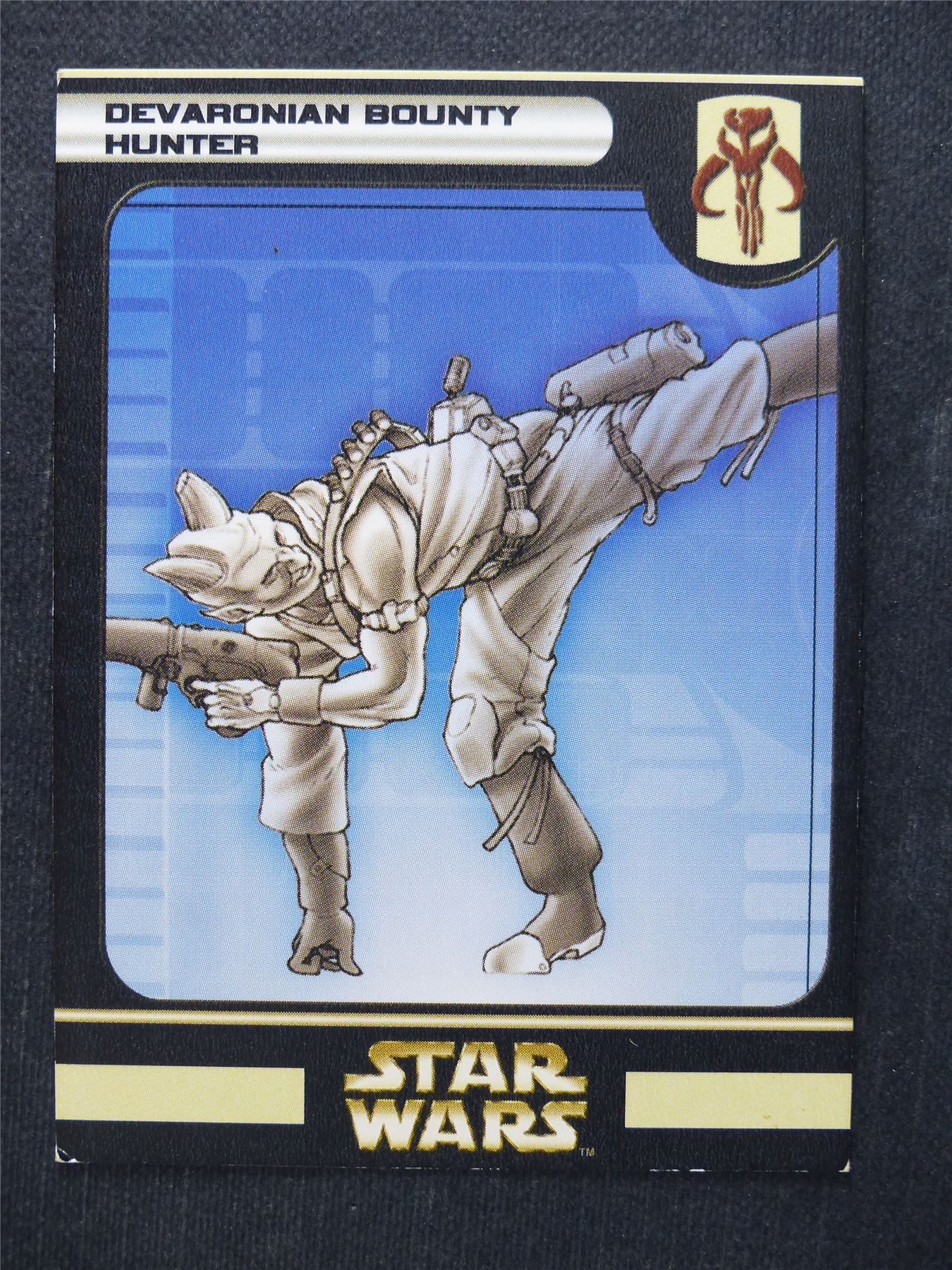 Devarodian Bounty Hunter 51/60 - Star Wars Miniatures Spare Cards #6F