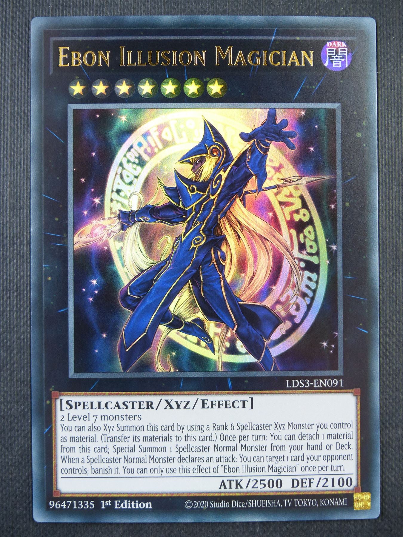 Ebon Illusion Magician LDS3 Ultra Rare - 1st ed Yugioh Card #8PS