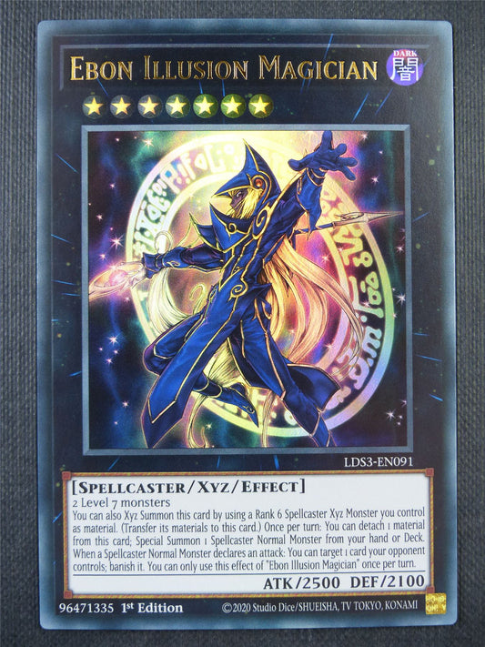 Ebon Illusion Magician LDS3 Ultra Rare - 1st ed Yugioh Card #8PS