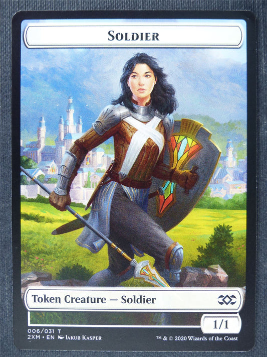 Soldier Token - Mtg Magic Cards #TG