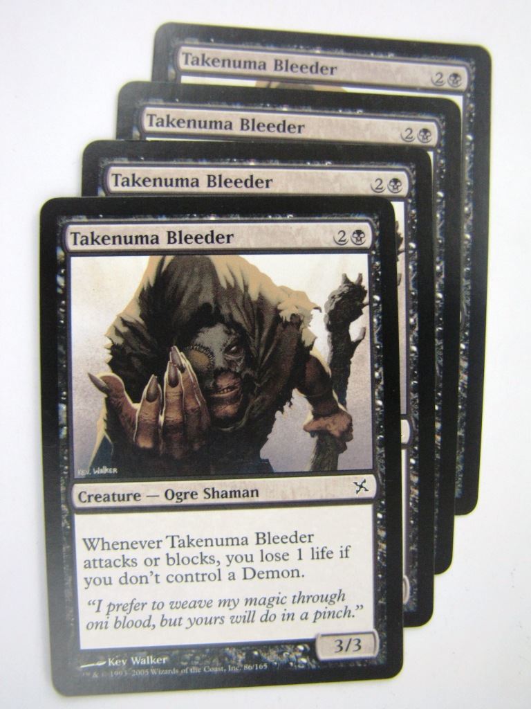 MTG Magic Played Cards: TAKENUMA BLEEDER x4 # 8A41