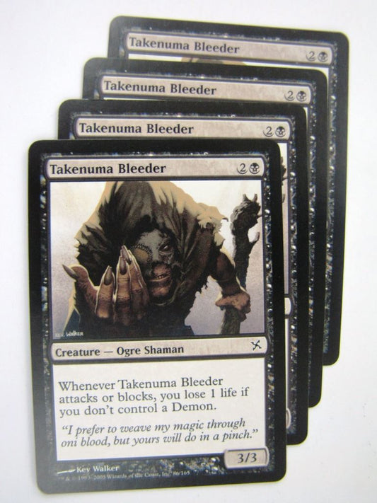 MTG Magic Played Cards: TAKENUMA BLEEDER x4 # 8A41