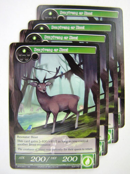 Force Of Will Cards: SURVIVORS OF SESSEI x4 # 13C46