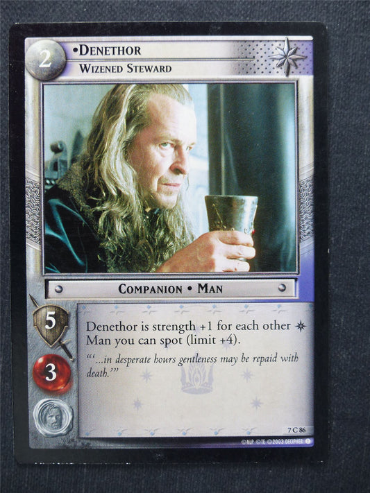 Denethor 7 C 86 - LotR Cards #P7