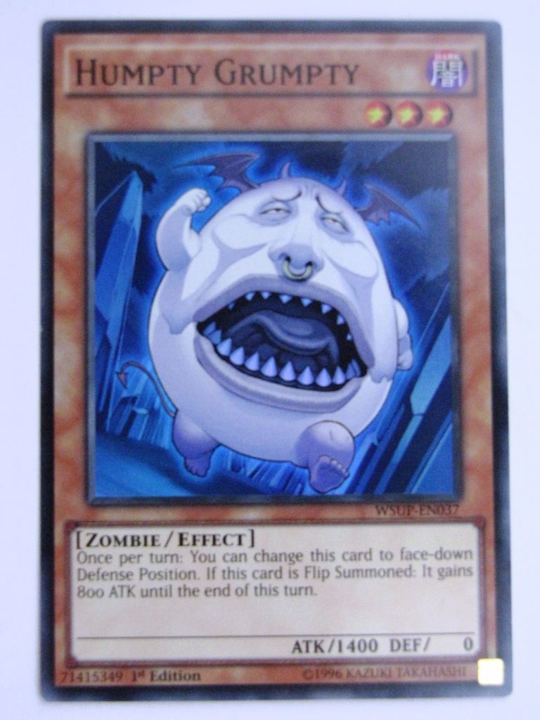 Yugioh Played Cards: HUMPTY GRUMPTY WSUP SUPER RARE # 29G66