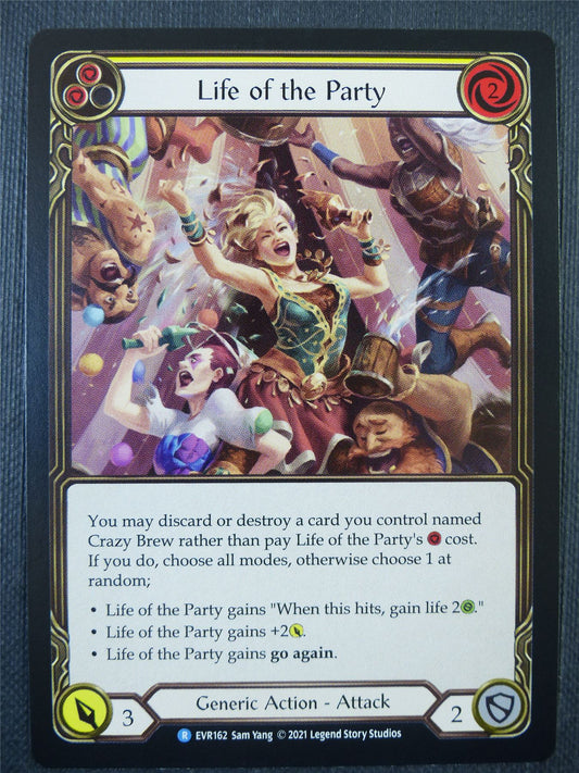 Life of the Party Yellow - 1st ed Everfest - Flesh & Blood Card #6IU