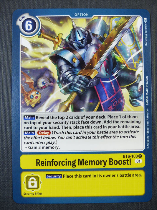 Reinforcing Memory Boost! BT6-100 C - Digimon Card #60Q